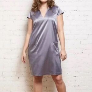 Universal Standard Alexandrina pocket dress - glossy lavender